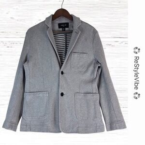 PORTER & ASH Men’s Size M Blazer Jacket Coat Knit Cotton Blend Button Front